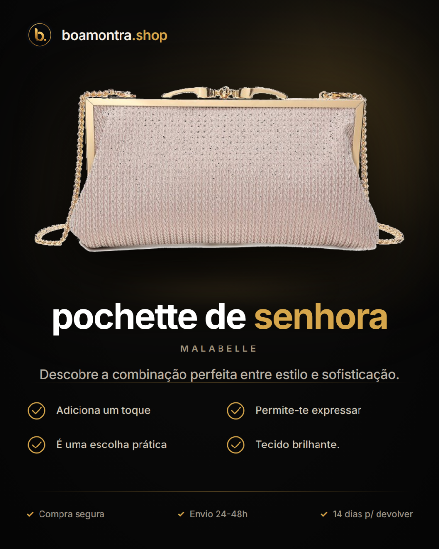 Luxo e elegância com pochette de senhora