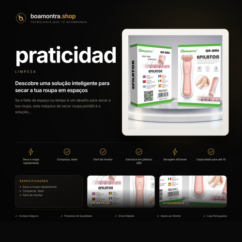 Seca roupa rapidamente com praticidade