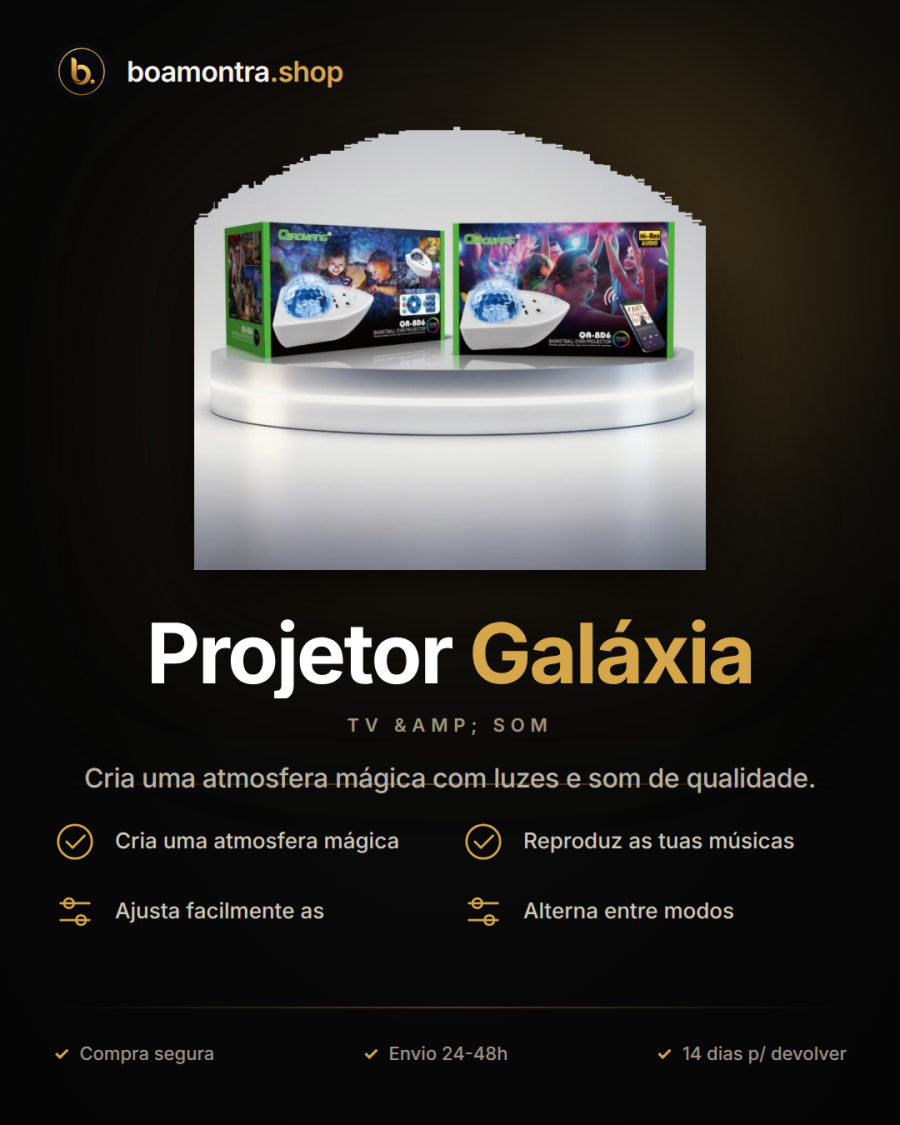 Transforma Espaços com Projetor Galáxia