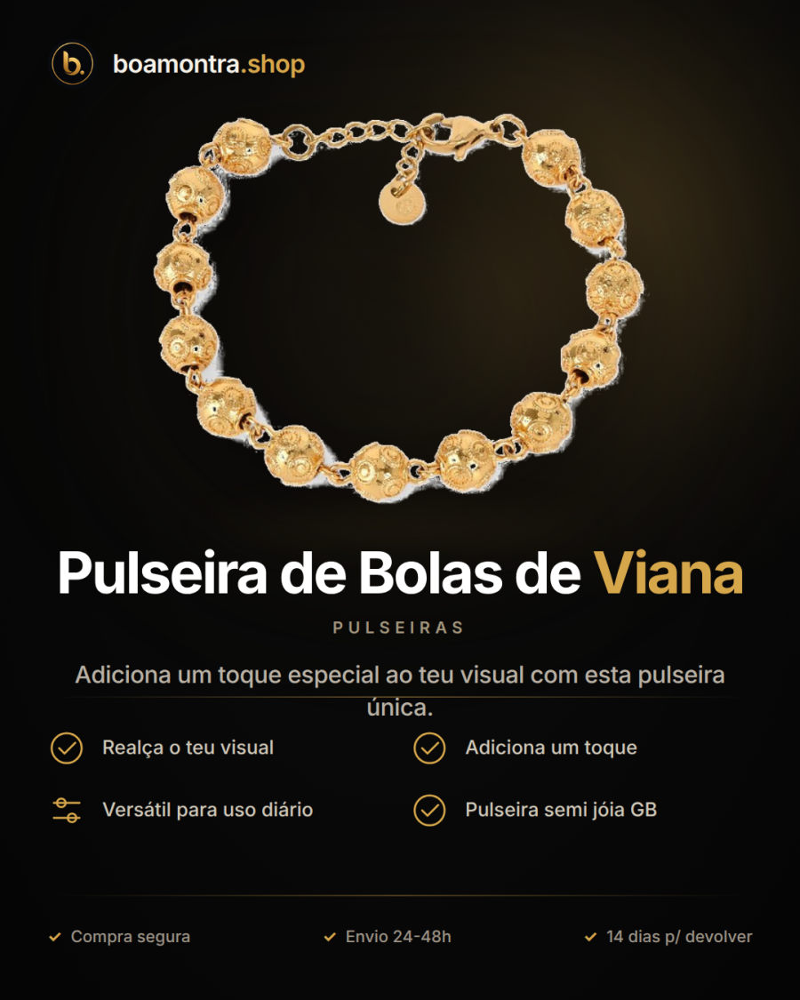 Estilo e Elegância com Pulseira de Bolas de Viana