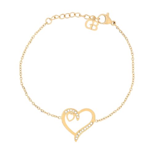Brilho e Elegância com Pulseira de Coração