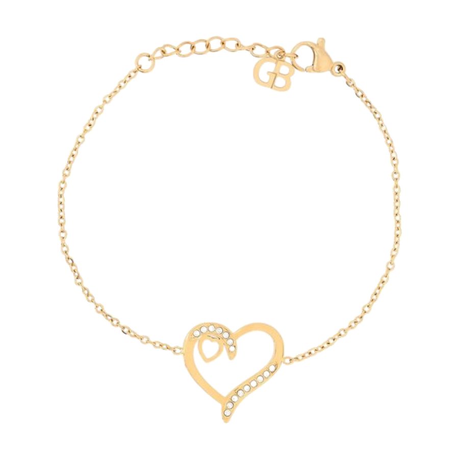 Brilho e Elegância com Pulseira de Coração