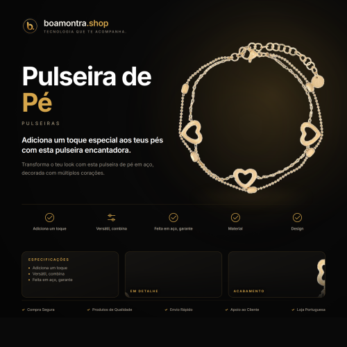 Estilo e Elegância com Pulseira de Pé