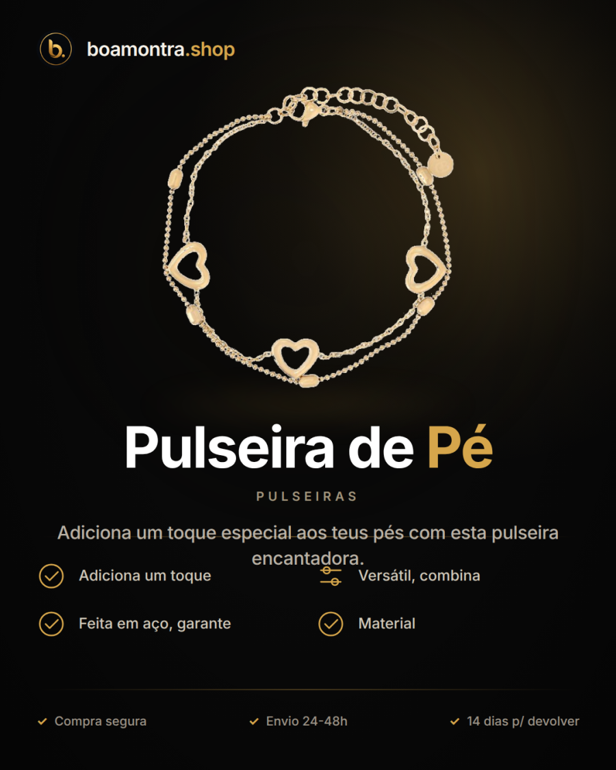 Estilo e Elegância com Pulseira de Pé