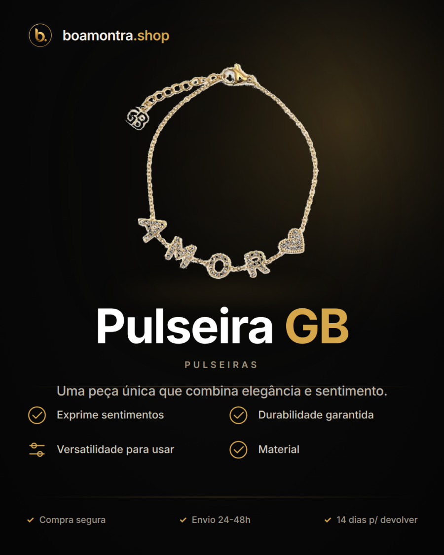 Exprime o teu amor com a Pulseira GB