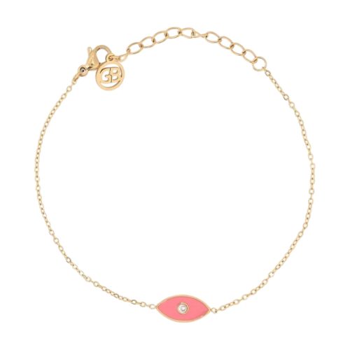 Estilo e proteção com pulseira olho rosa