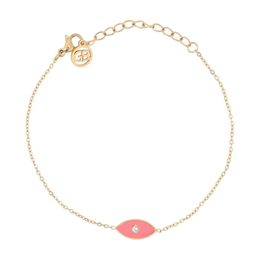 Estilo e proteção com pulseira olho rosa