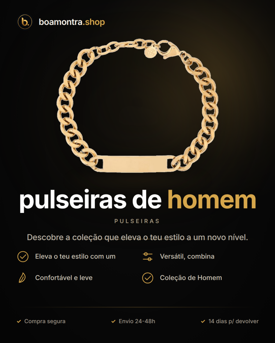 Toque elegante com pulseiras de homem
