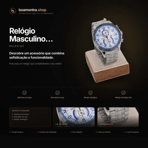 Estilo e Elegância com Relógio Masculino Prateado