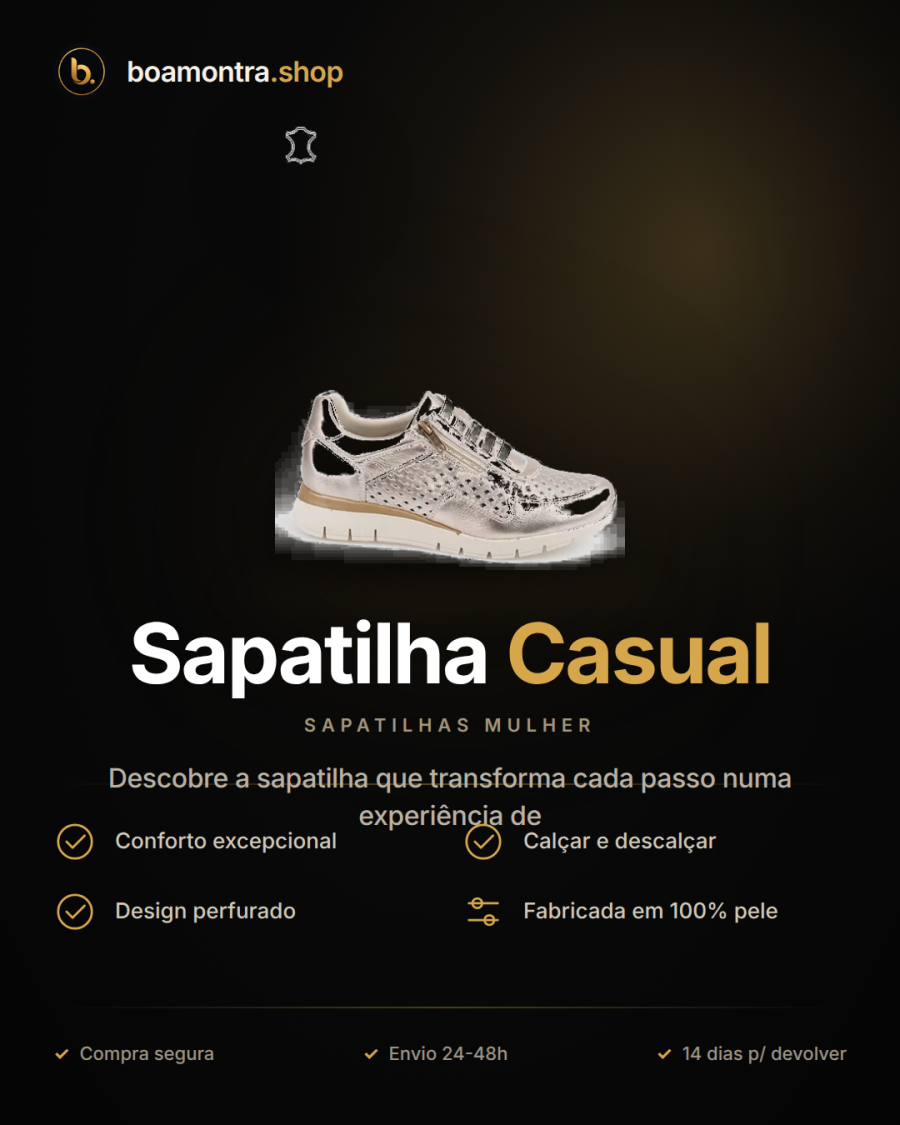 Conforto ao Caminhar com Sapatilha Casual