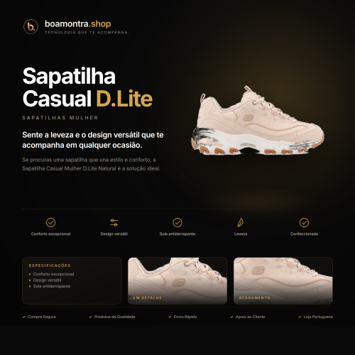 Estilo e Conforto com Sapatilha Casual D.Lite