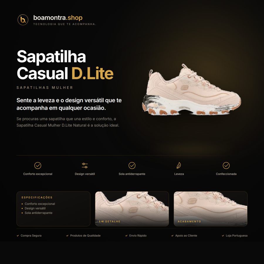 Estilo e Conforto com Sapatilha Casual D.Lite