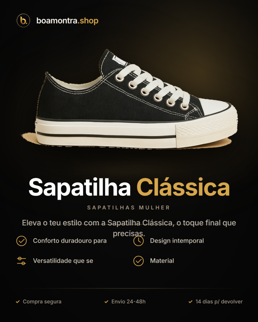 Versatilidade e Conforto com Sapatilha Clássica