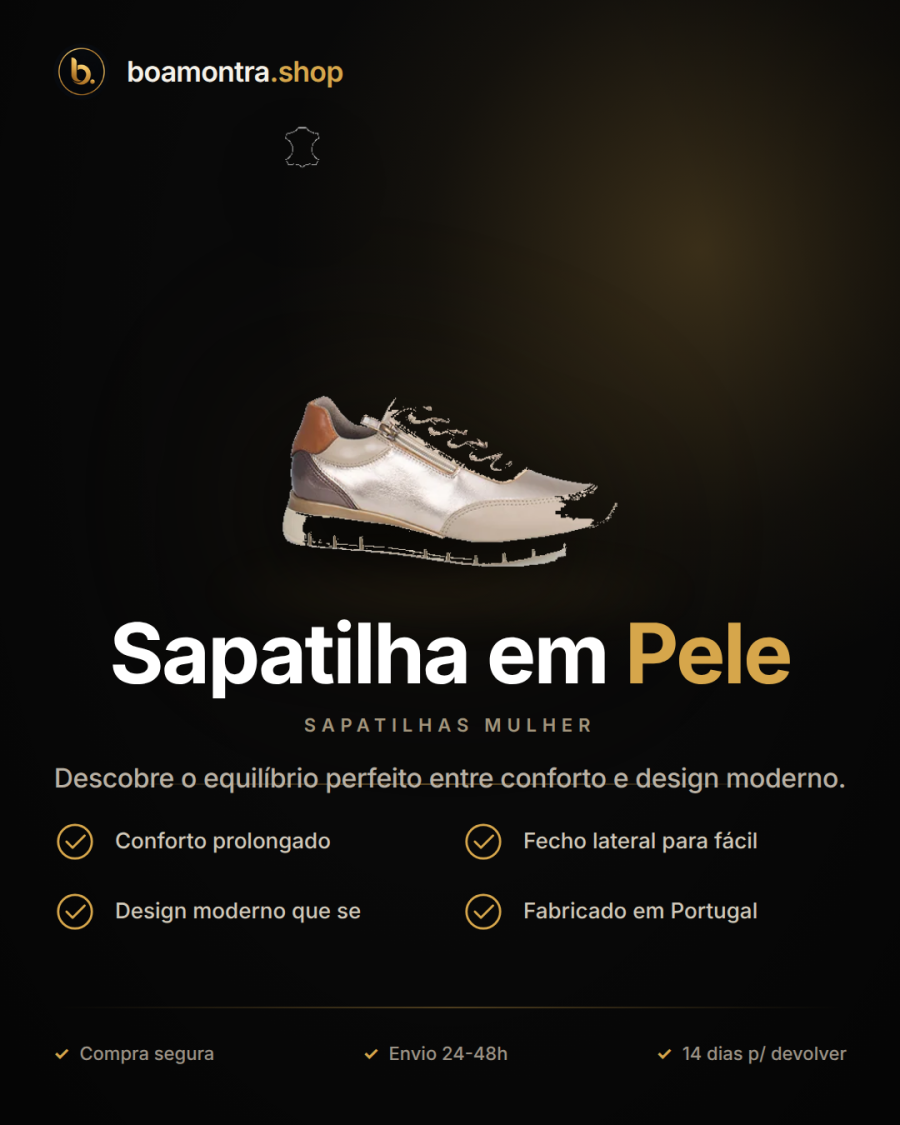 Conforto e Estilo com Sapatilha em Pele