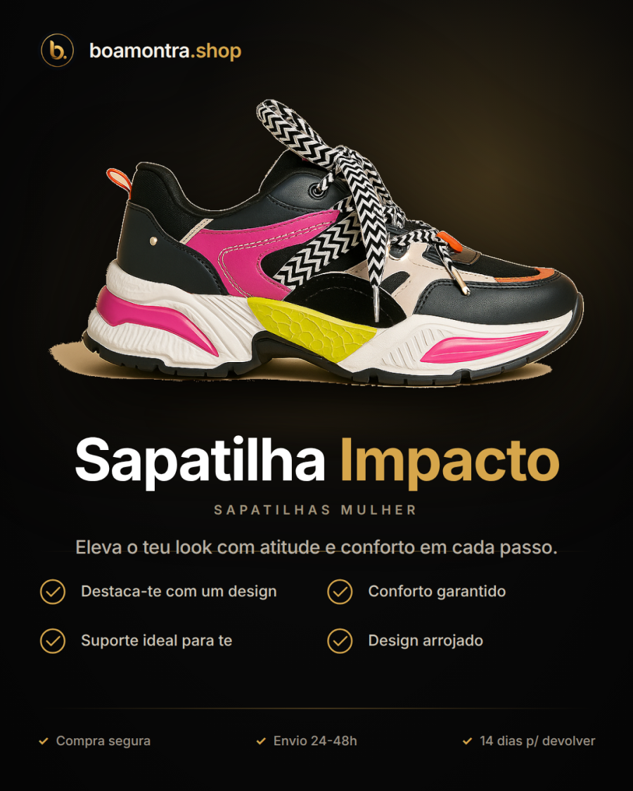 Conforto e Estilo com Sapatilha Impacto