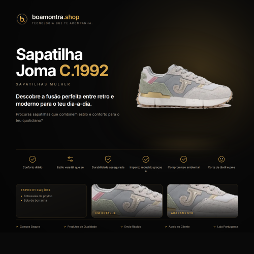 Conforto e Estilo com Sapatilha Joma C.1992