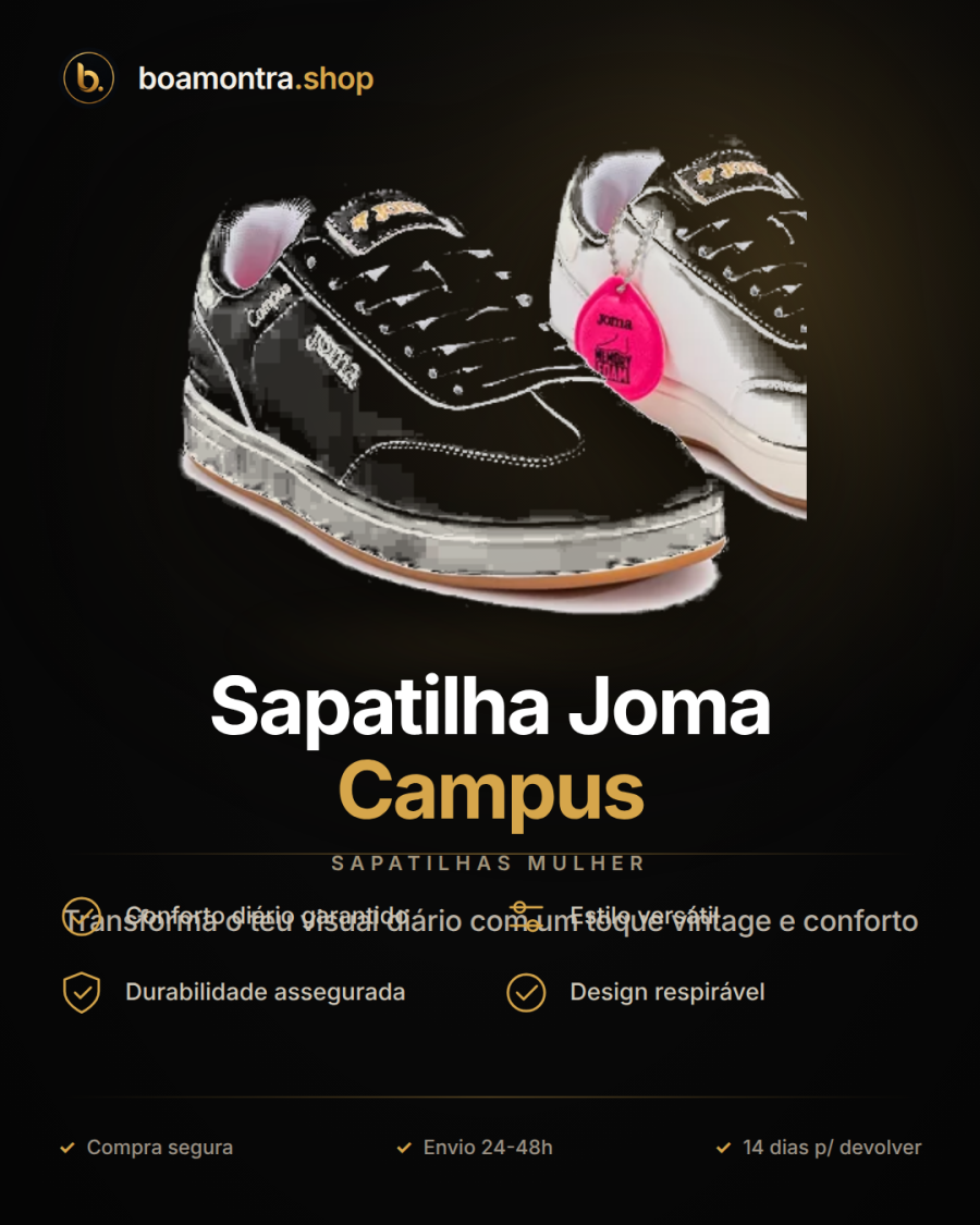 Conforto e Estilo com Sapatilha Joma Campus