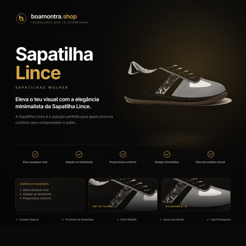 Conforto e Estilo com Sapatilha Lince