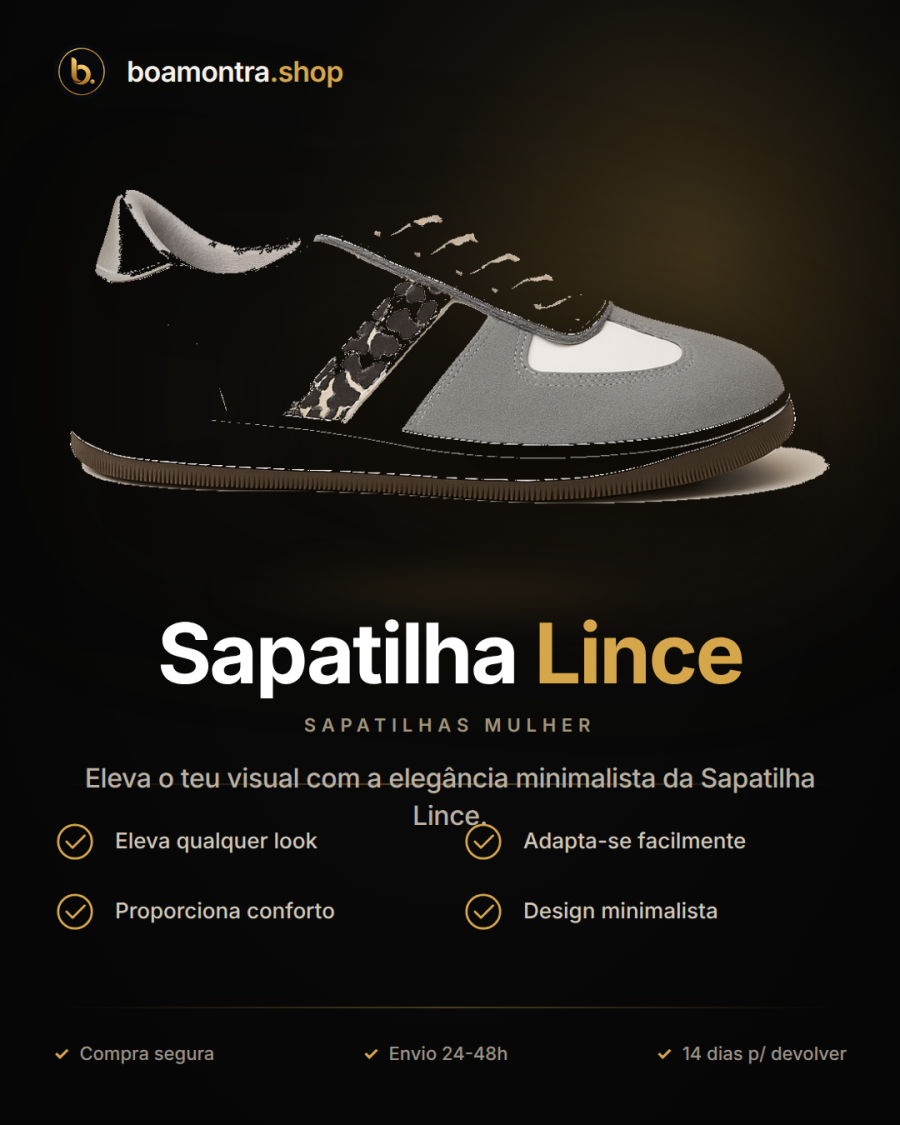 Conforto e Estilo com Sapatilha Lince