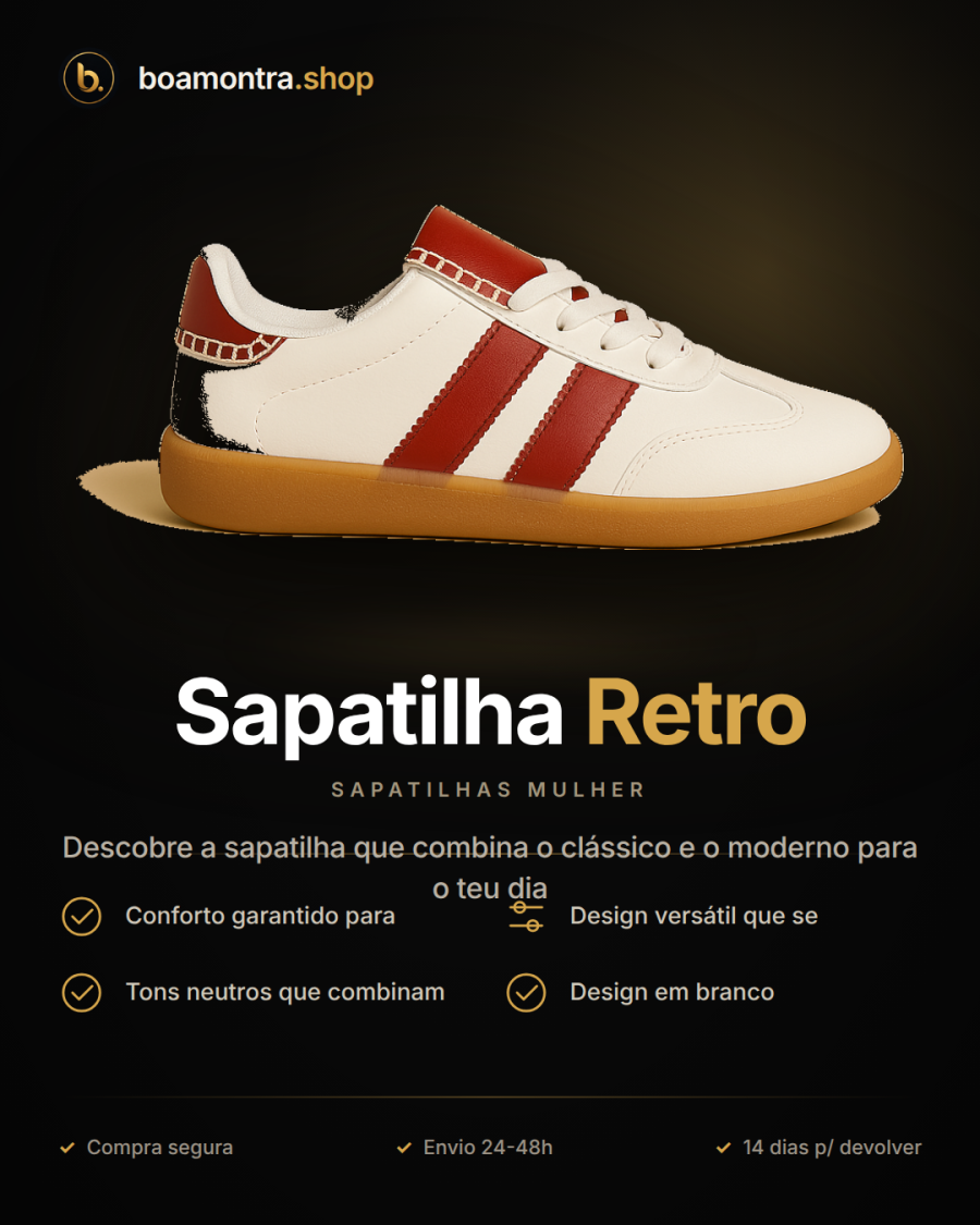 Conforto e Estilo com Sapatilha Retro