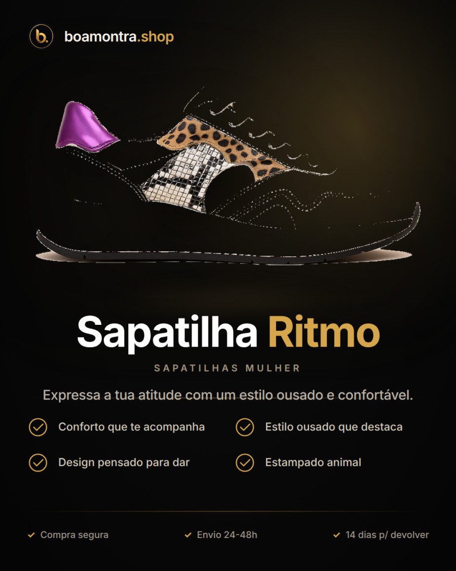 Conforto e Estilo com a Sapatilha Ritmo