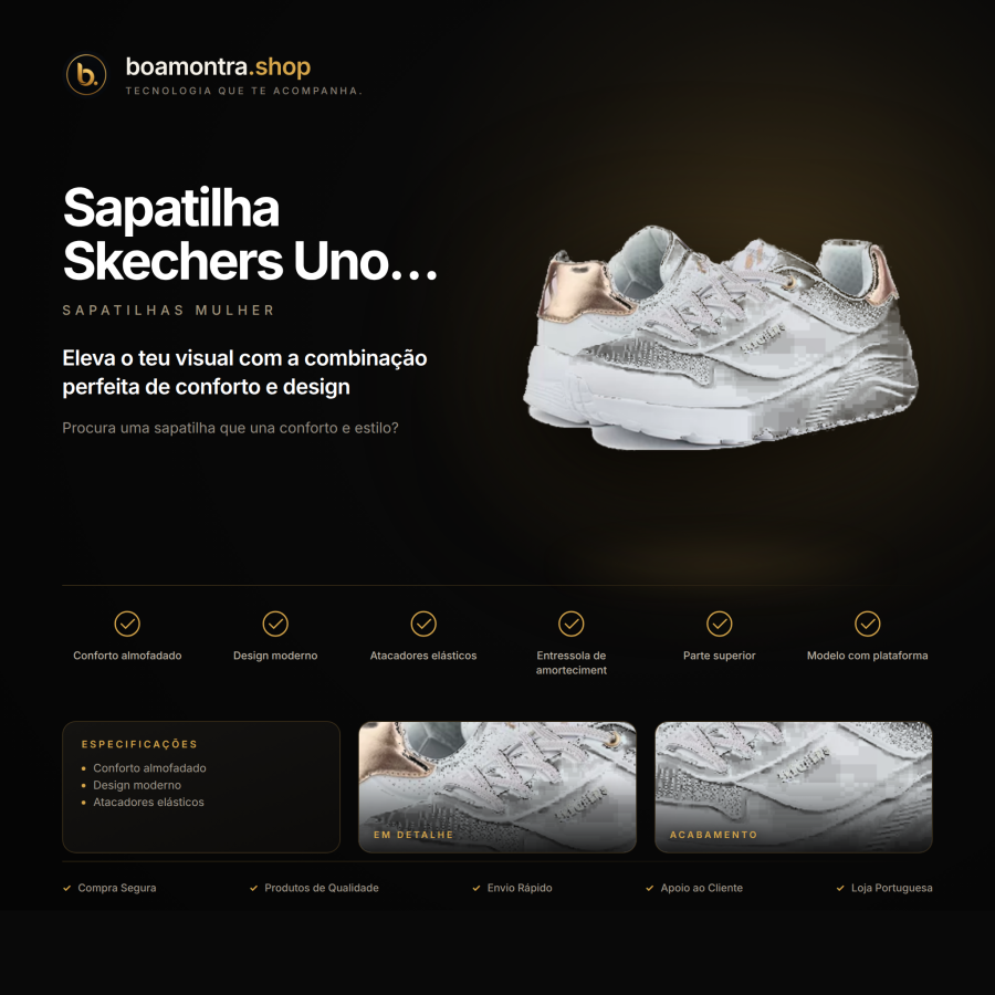 Conforto e Estilo com Sapatilha Skechers Uno Lite