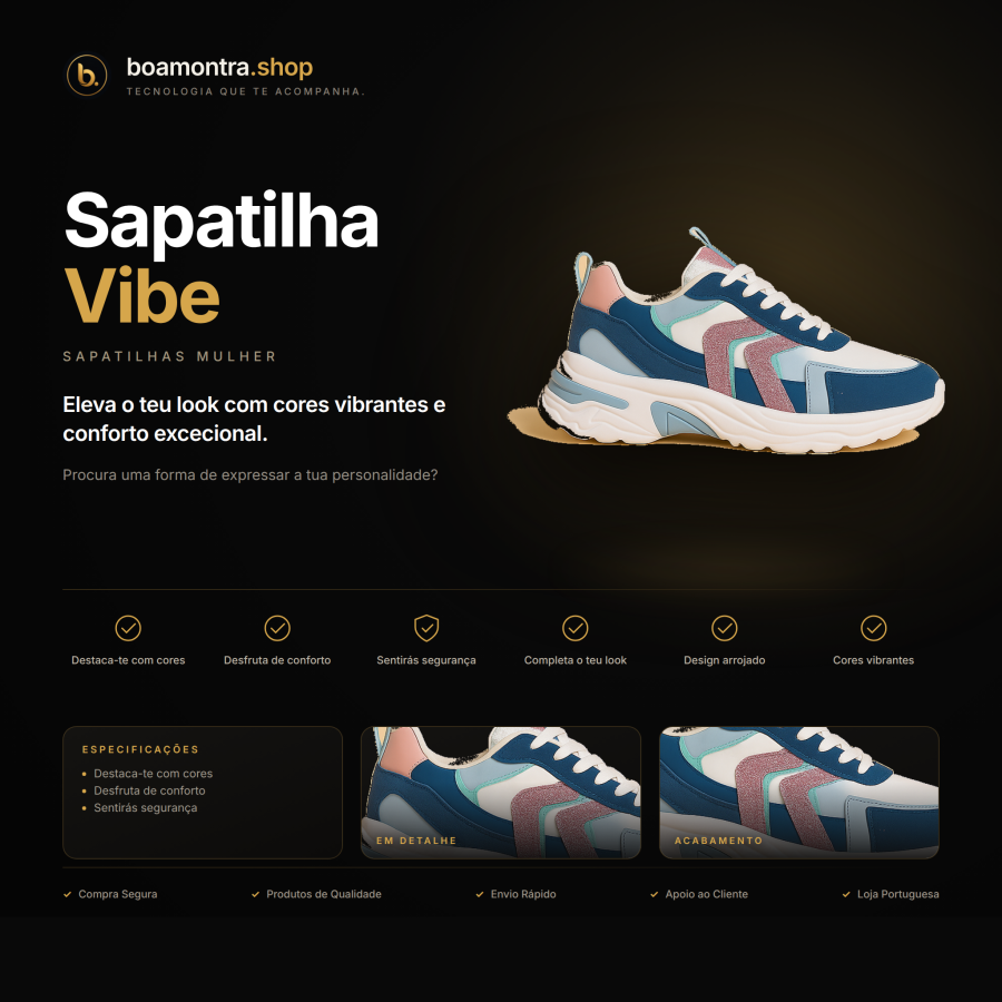 Estilo e Conforto com Sapatilha Vibe