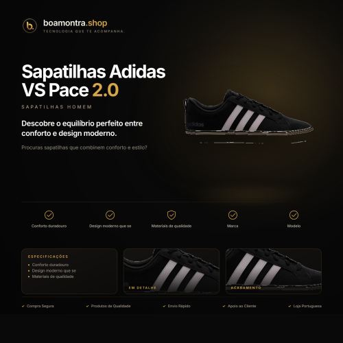 Conforto e Estilo com Sapatilhas Adidas VS Pace 2.0