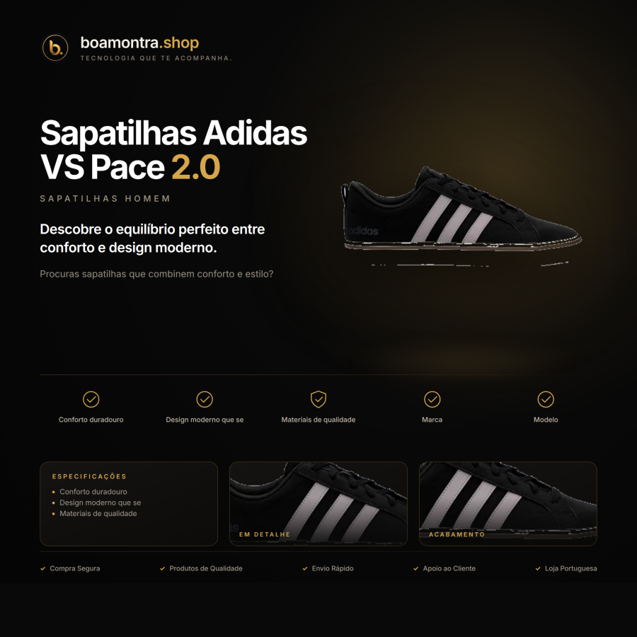 Conforto e Estilo com Sapatilhas Adidas VS Pace 2.0