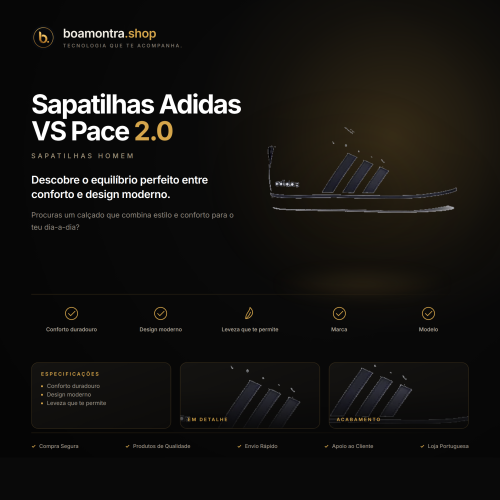 Conforto e Estilo com Sapatilhas Adidas VS Pace 2.0