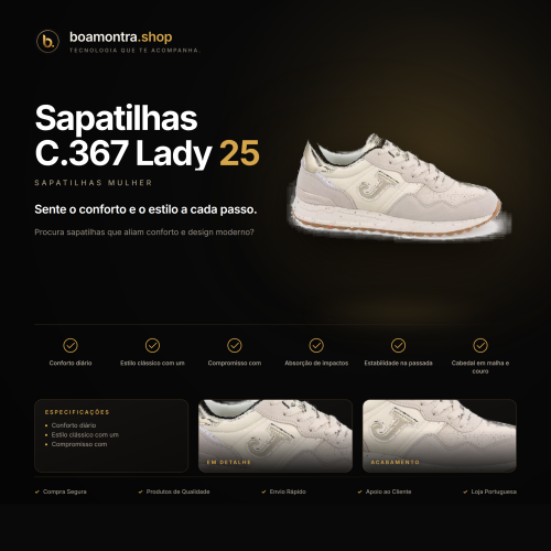 Estilo e Conforto com Sapatilhas C.367 Lady 25