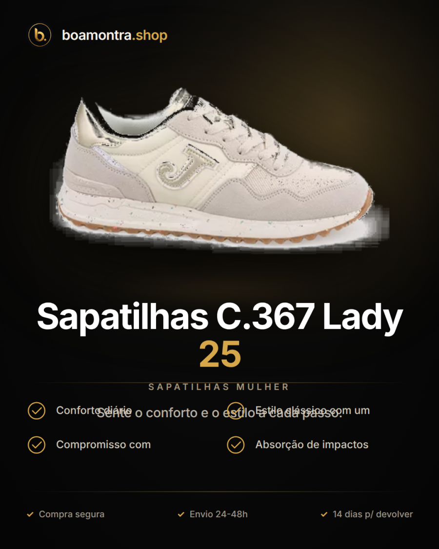 Estilo e Conforto com Sapatilhas C.367 Lady 25