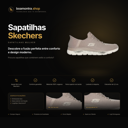 Conforto e Estilo com Sapatilhas Skechers