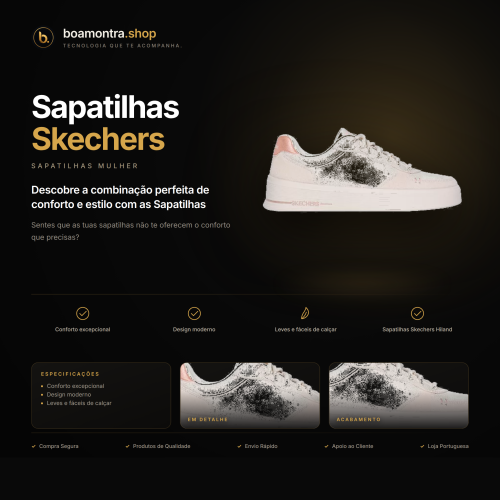 Conforto e Estilo com Sapatilhas Skechers