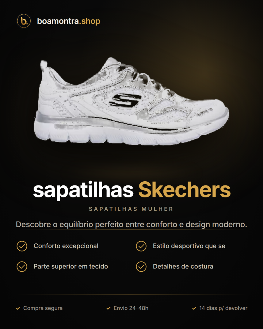 Conforto e estilo com sapatilhas Skechers