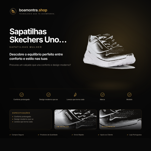 Conforto e Estilo com Sapatilhas Skechers Uno Lite