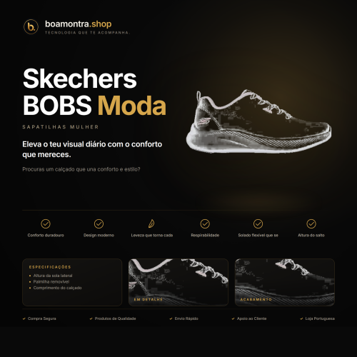 Conforto e Estilo com Skechers BOBS Moda