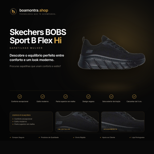 Conforto e Estilo com Skechers BOBS Sport B Flex Hi