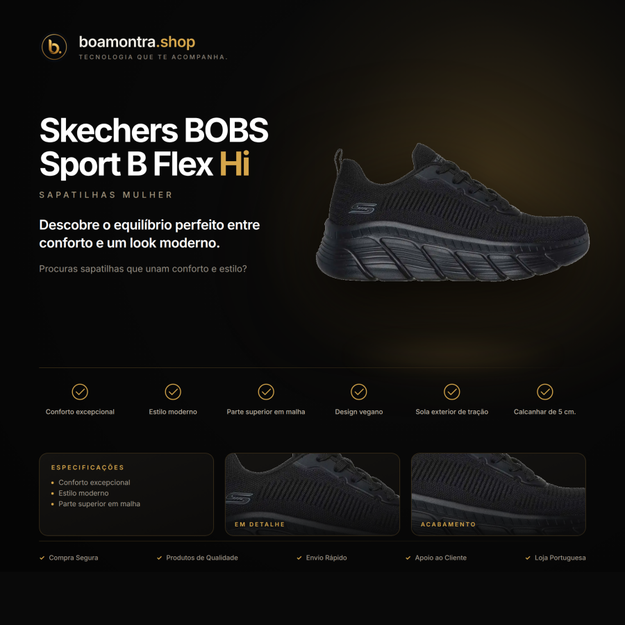 Conforto e Estilo com Skechers BOBS Sport B Flex Hi