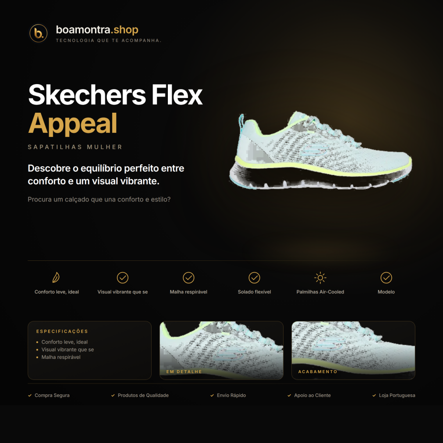 Conforto e Estilo com Skechers Flex Appeal