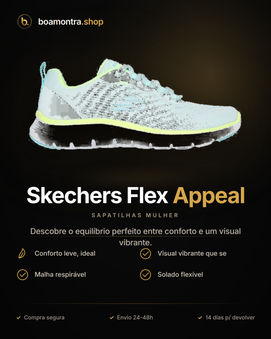 Conforto e Estilo com Skechers Flex Appeal