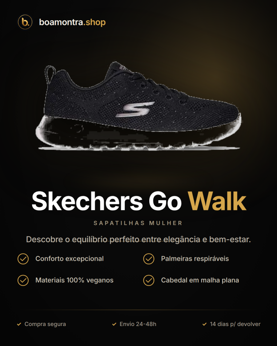 Conforto e estilo com Skechers Go Walk