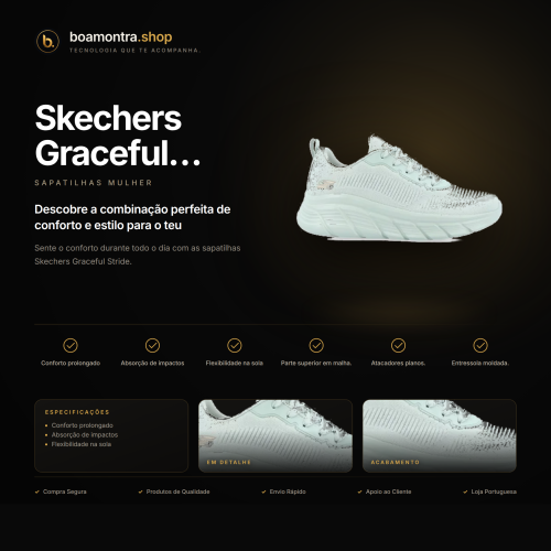 Conforto e Estilo com Skechers Graceful Stride