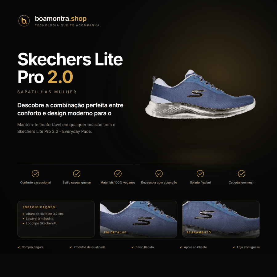 Conforto e Estilo com Skechers Lite Pro 2.0