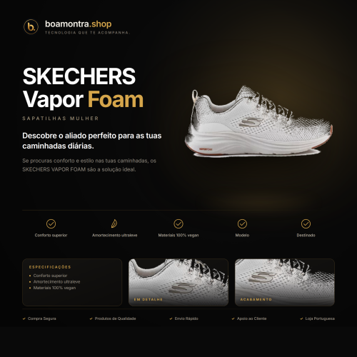 Conforto e Estilo com SKECHERS Vapor Foam