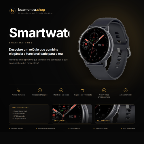 Acompanha o Teu Estilo de Vida com Smartwatch