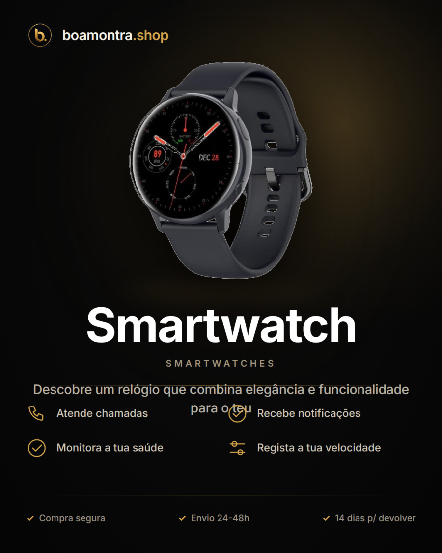 Acompanha o Teu Estilo de Vida com Smartwatch