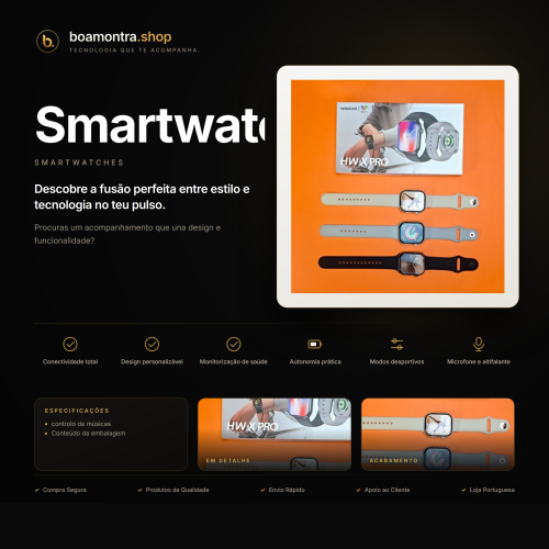 Conectividade e Elegância com Smartwatch