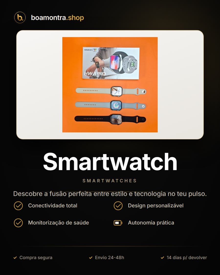 Conectividade e Elegância com Smartwatch