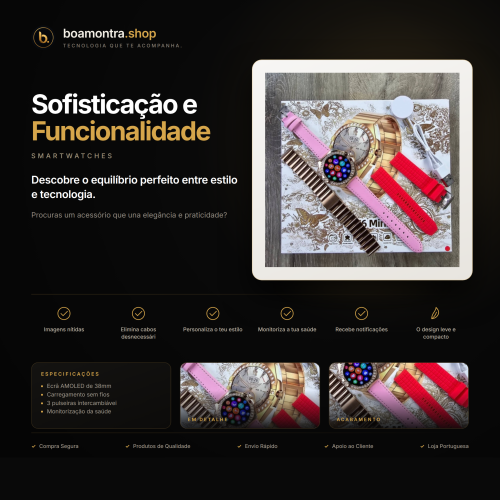 Sofisticação e Funcionalidade num Smartwatch